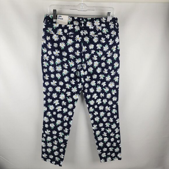 Old Navy Pants Womens 6 Multicolor Floral Print Pixie Ankle Leg Pant NWT - Picture 8 of 10